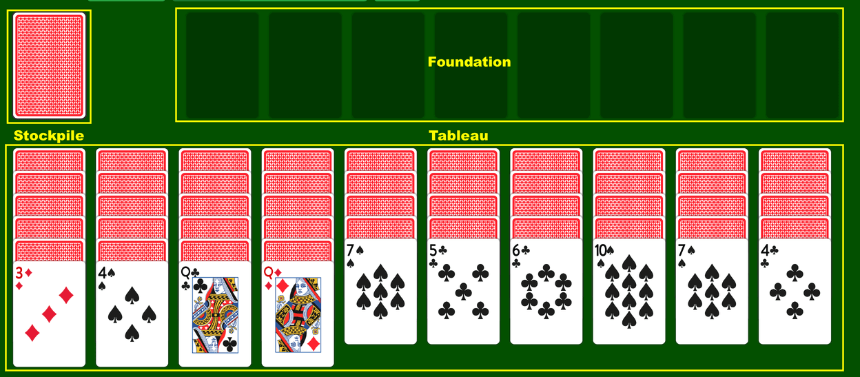 Spider solitaire online